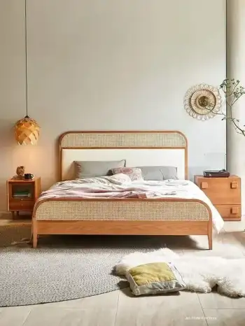 Tempat Tidur Jati Desain Modern
